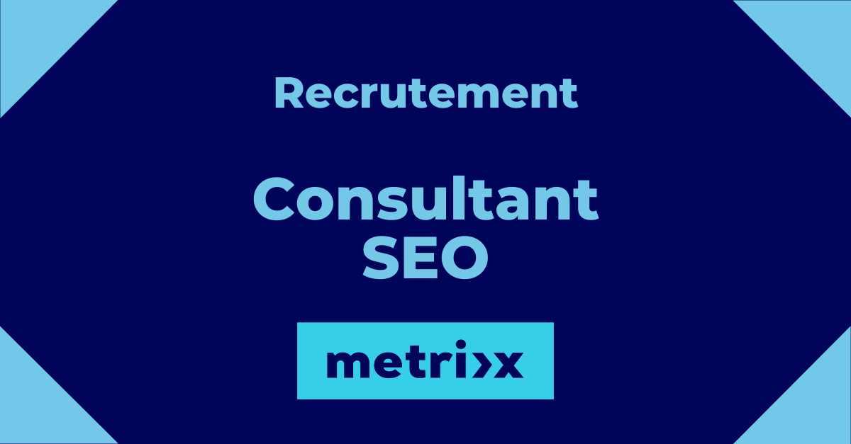 Recrutement Metrixx Lyon Consultant SEO